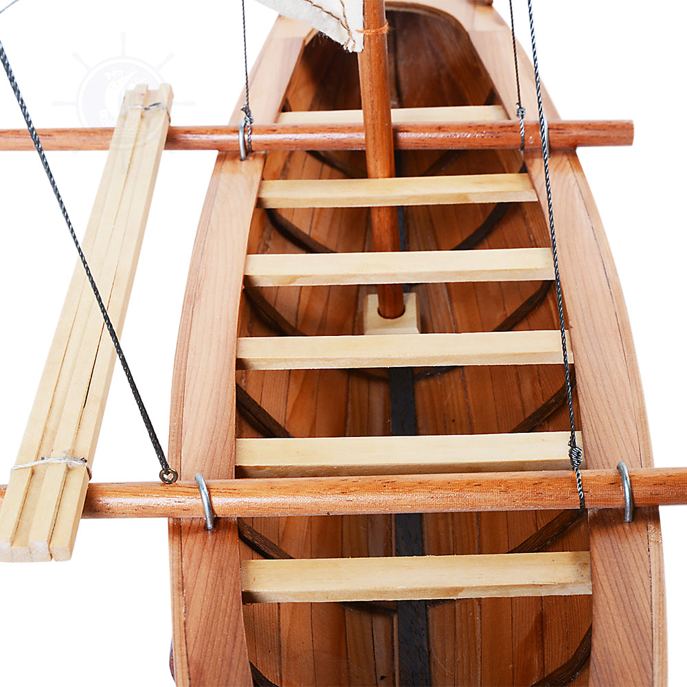 HAWAIIAN CANOE MODEL BOAT | Museum-quality | Fully Assembled Wooden Model boats  For Wholesale