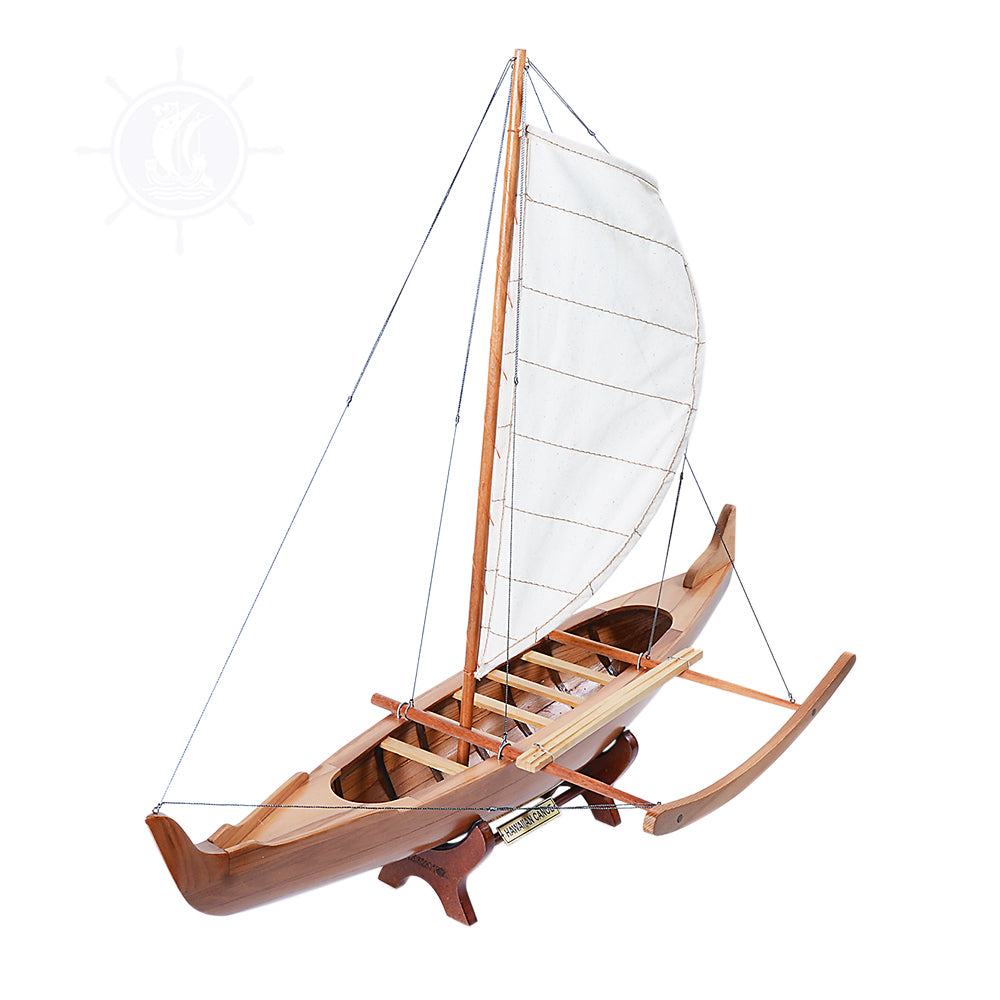 HAWAIIAN CANOE MODEL BOAT | Museum-quality | Fully Assembled Wooden Model boats  For Wholesale