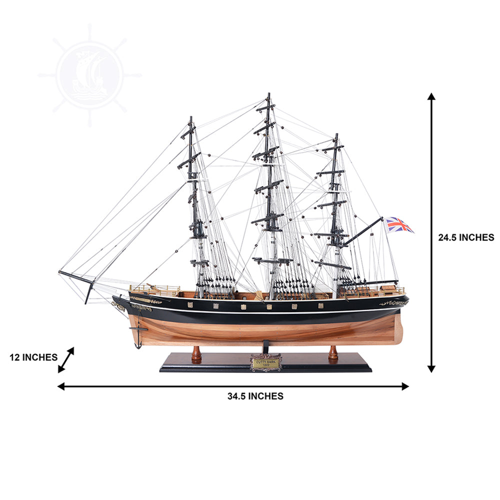 CUTTY SARK MODEL SHIP NO SAILS | Museum-quality | Fully Assembled Wooden Ship Models For Wholesale