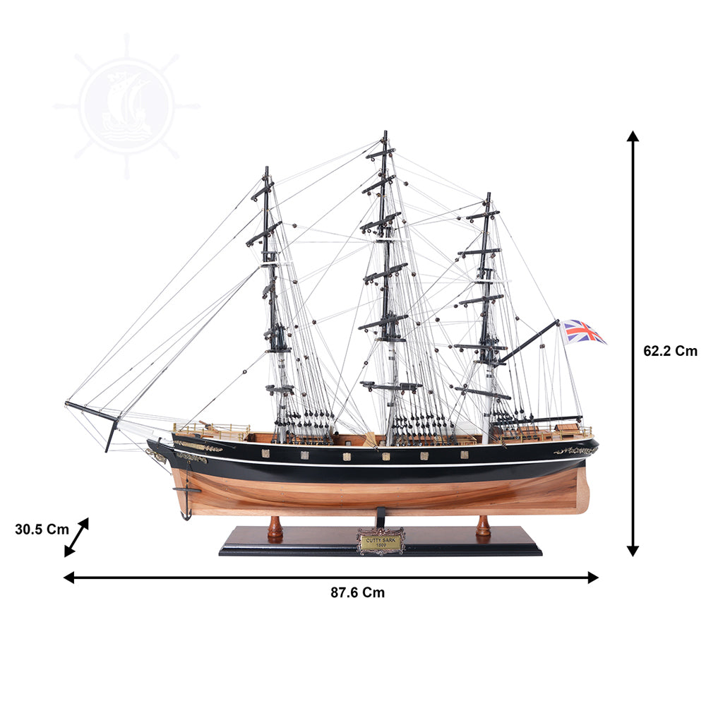 CUTTY SARK MODEL SHIP NO SAILS | Museum-quality | Fully Assembled