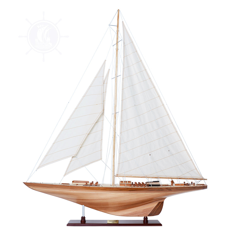 ENDEAVOUR Model Yacht Xlarge | Museum-quality | Fully Assembled Wooden Ship Model For Wholesale