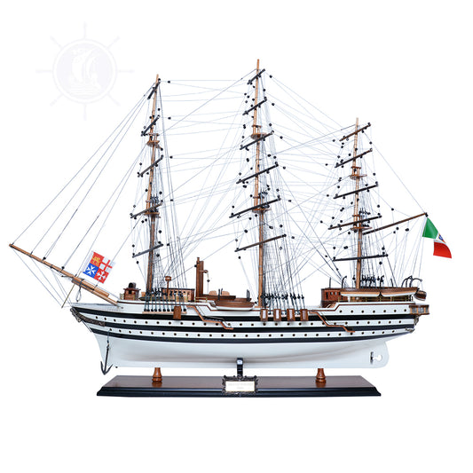 AMERIGO VESPUCCI MODEL SHIP PAINTED | High-quality | Fully Assembled Wooden Ship Models For Wholesale