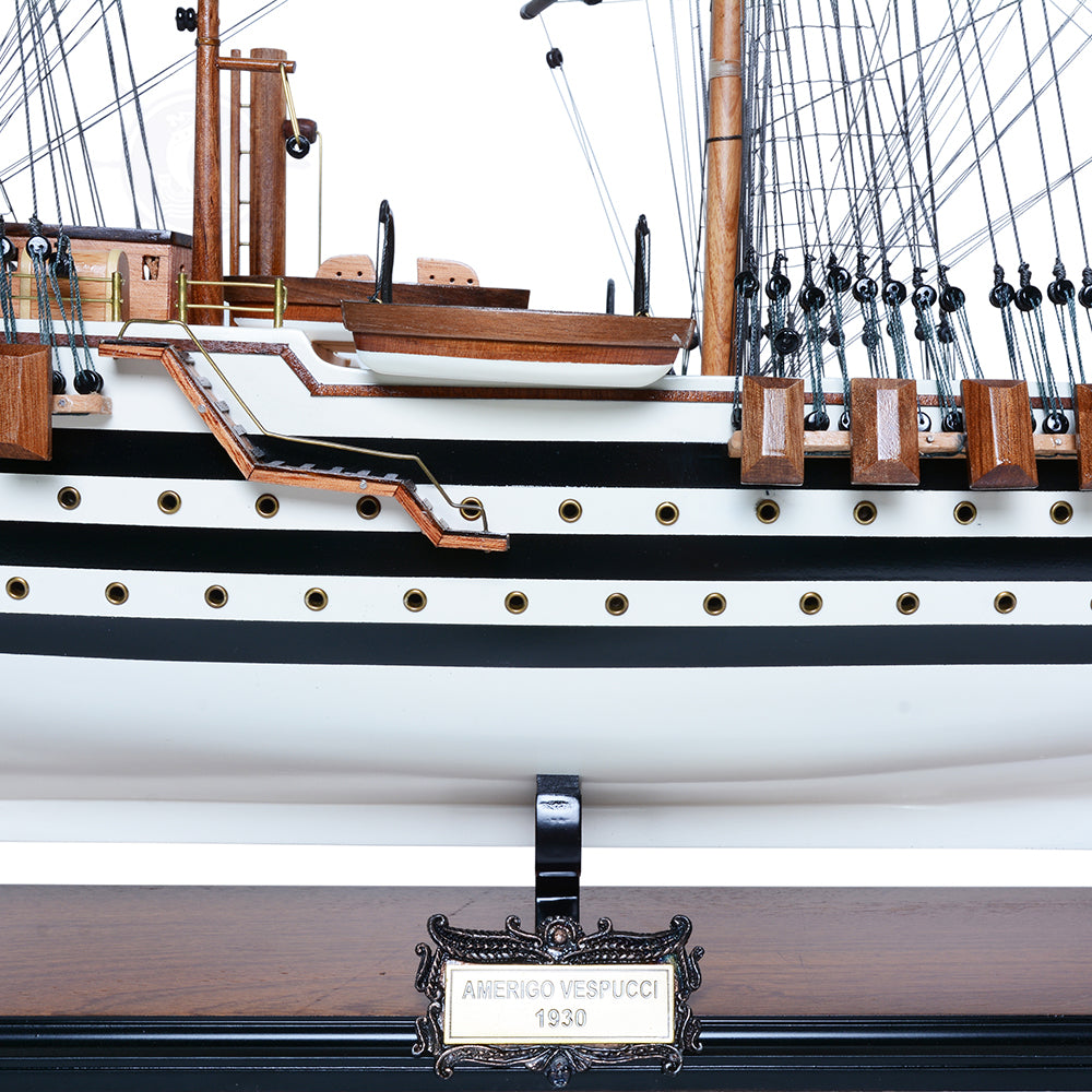 AMERIGO VESPUCCI MODEL SHIP PAINTED | High-quality | Fully Assembled Wooden Ship Models For Wholesale