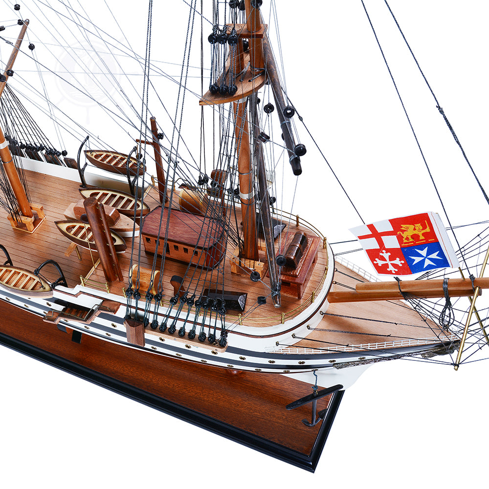 AMERIGO VESPUCCI MODEL SHIP PAINTED | High-quality | Fully Assembled Wooden Ship Models For Wholesale