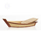 WOODEN SUSHI BOAT SERVING TRAY SMALL