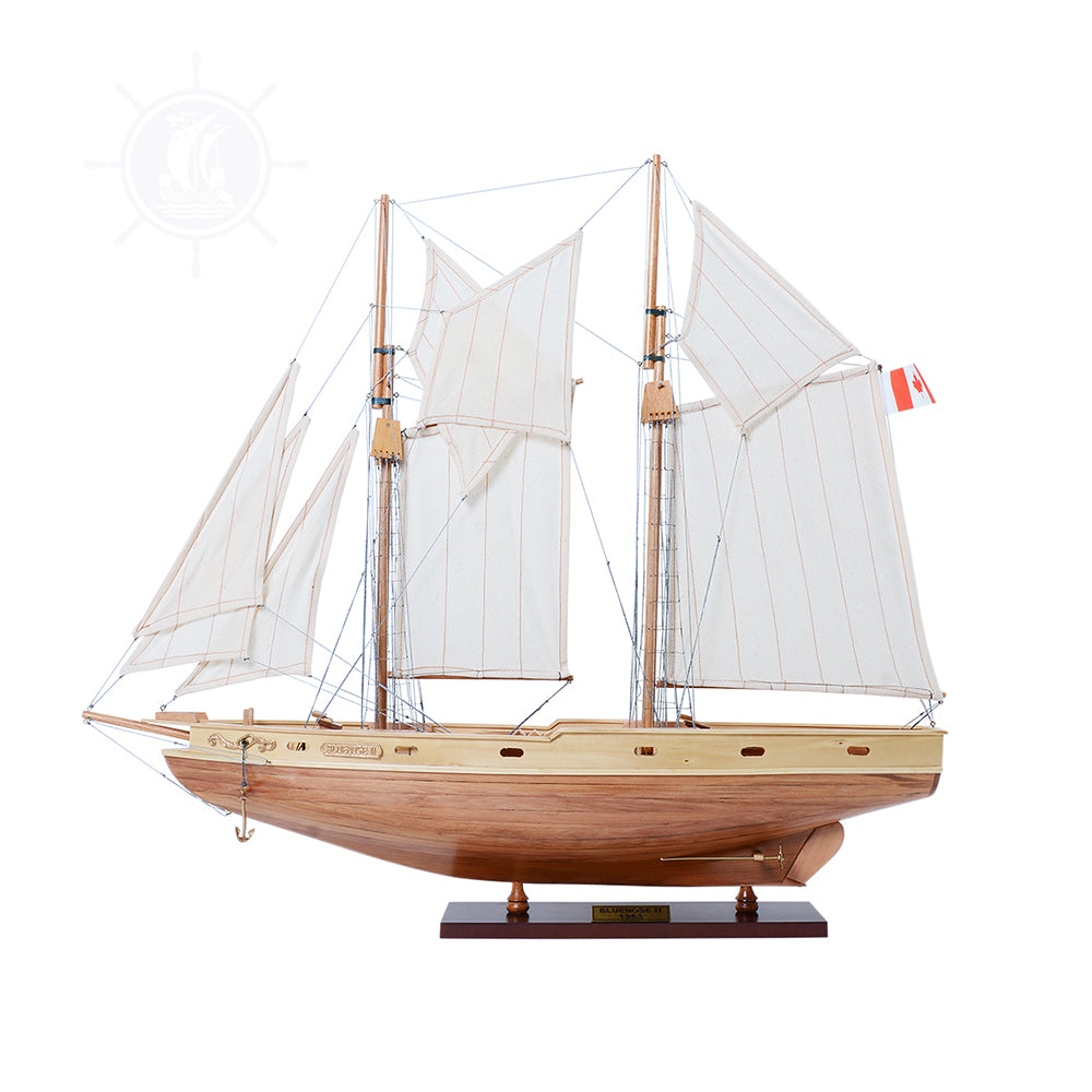 BLUENOSE II FULLY ASSEMBLED L60 | Museum-quality | Fully Assembled Wooden Ship Model For Wholesale