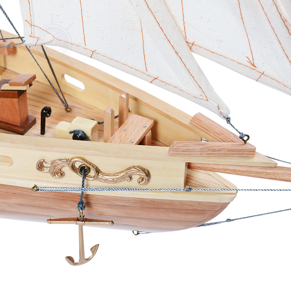 BLUENOSE II FULLY ASSEMBLED L60 | Museum-quality | Fully Assembled Wooden Ship Model For Wholesale