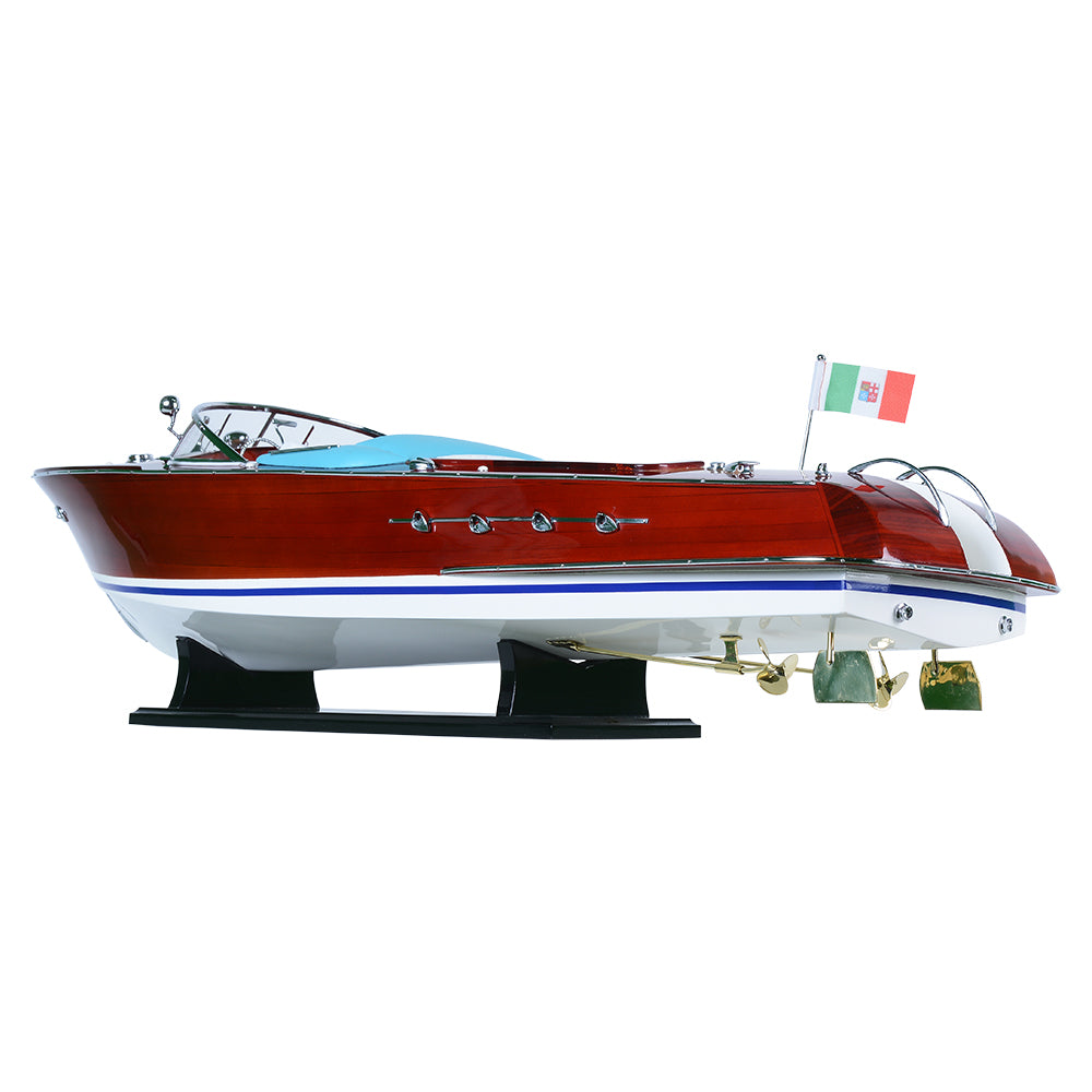 RIVA AQUARAMA PAINTED L80 | Museum-quality | Fully Assembled Wooden Model boats For Wholesale