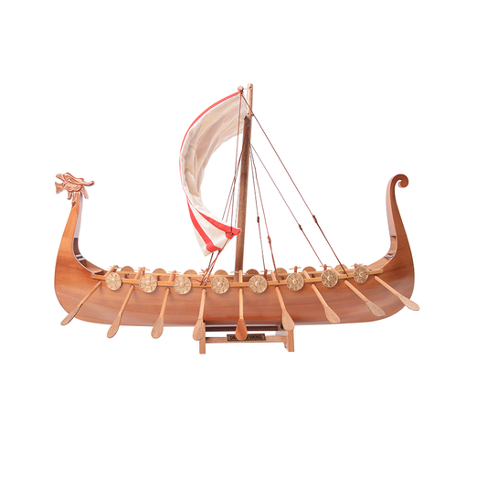 DRAKKAR VIKING MODEL BOAT L60 | High-quality | Fully Assembled Wooden Model boats For Wholesale