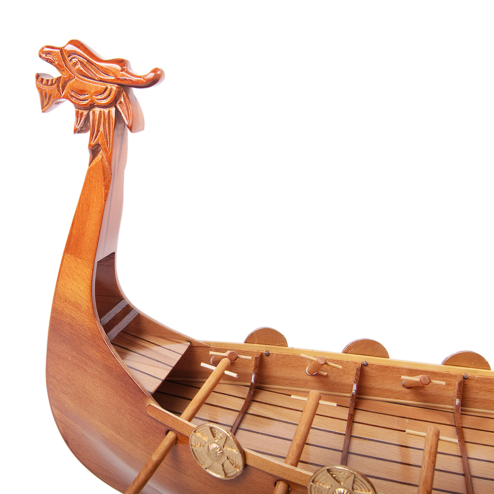 DRAKKAR VIKING MODEL BOAT L60 | High-quality | Fully Assembled Wooden Model boats For Wholesale