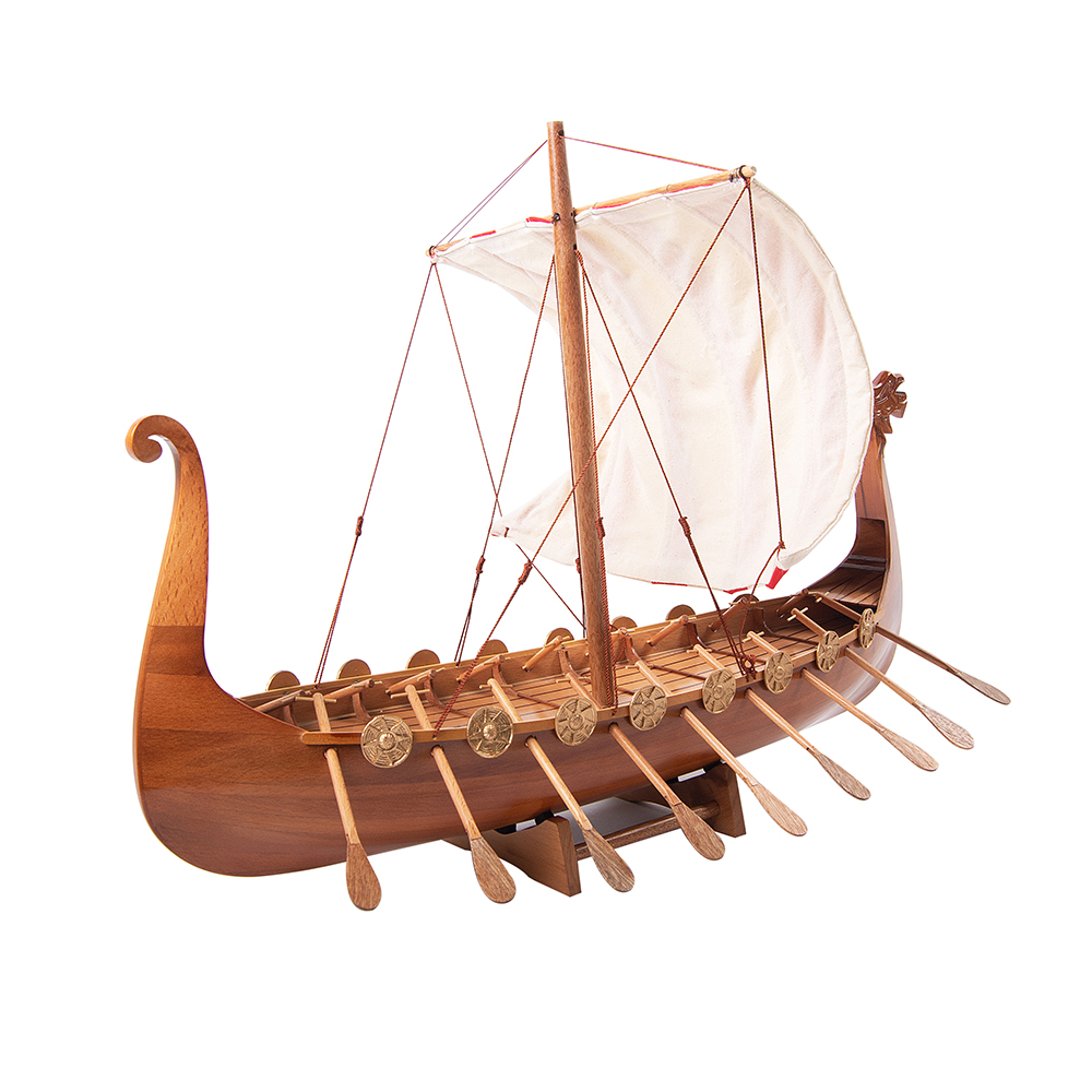 DRAKKAR VIKING MODEL BOAT L60 | High-quality | Fully Assembled Wooden Model boats For Wholesale