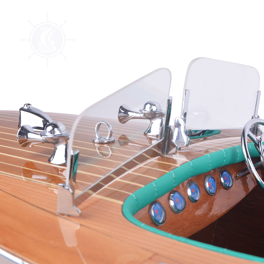 CHRIS CRAFT TRIPLE COCKPIT MODEL BOAT | Museum-quality | Fully Assembled Wooden Model boats For Wholesale