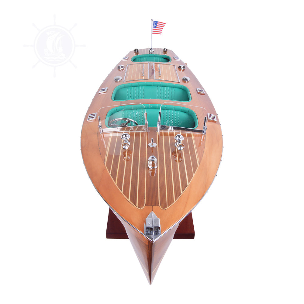 CHRIS CRAFT TRIPLE COCKPIT MODEL BOAT | High-quality | Fully Assembled Wooden Model boats For Wholesale