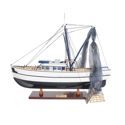 SHRIMP BOAT MODEL BOAT | Museum-quality | Fully Assembled Wooden Model boats For Wholesale