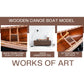 CANADIAN CANOE MODEL BOAT L110 | High-quality | Fully Assembled Wooden Model boats For Wholesale