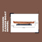 CANADIAN CANOE MODEL BOAT L110 | High-quality | Fully Assembled Wooden Model boats For Wholesale