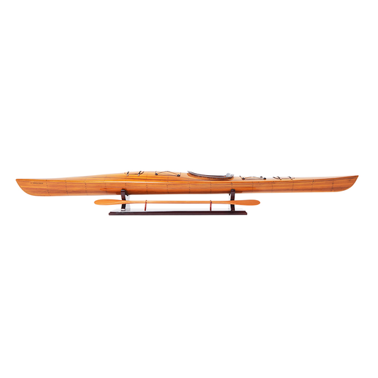 KAYAK MODEL BOAT L100 | Museum-quality | Fully Assembled Wooden Model boats For Wholesale