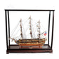 USS CONSTITUTION MIDSIZE WITH DISPLAY CASE | High-quality | Fully Assembled Wooden Ship Model
