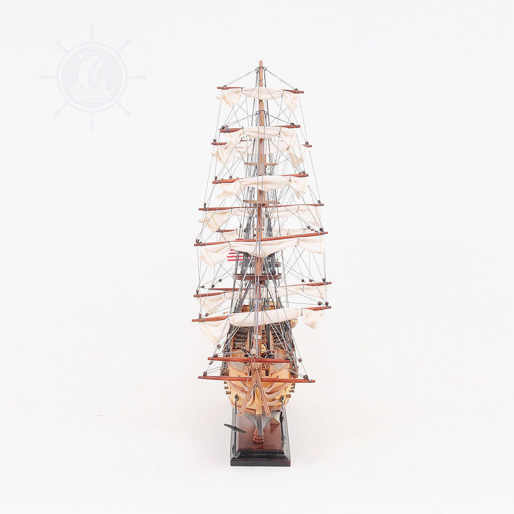USS CONSTITUTION MODEL SHIP SMALL WITH DISPLAY CASE | Museum-quality | Fully Assembled Wooden Ship Models