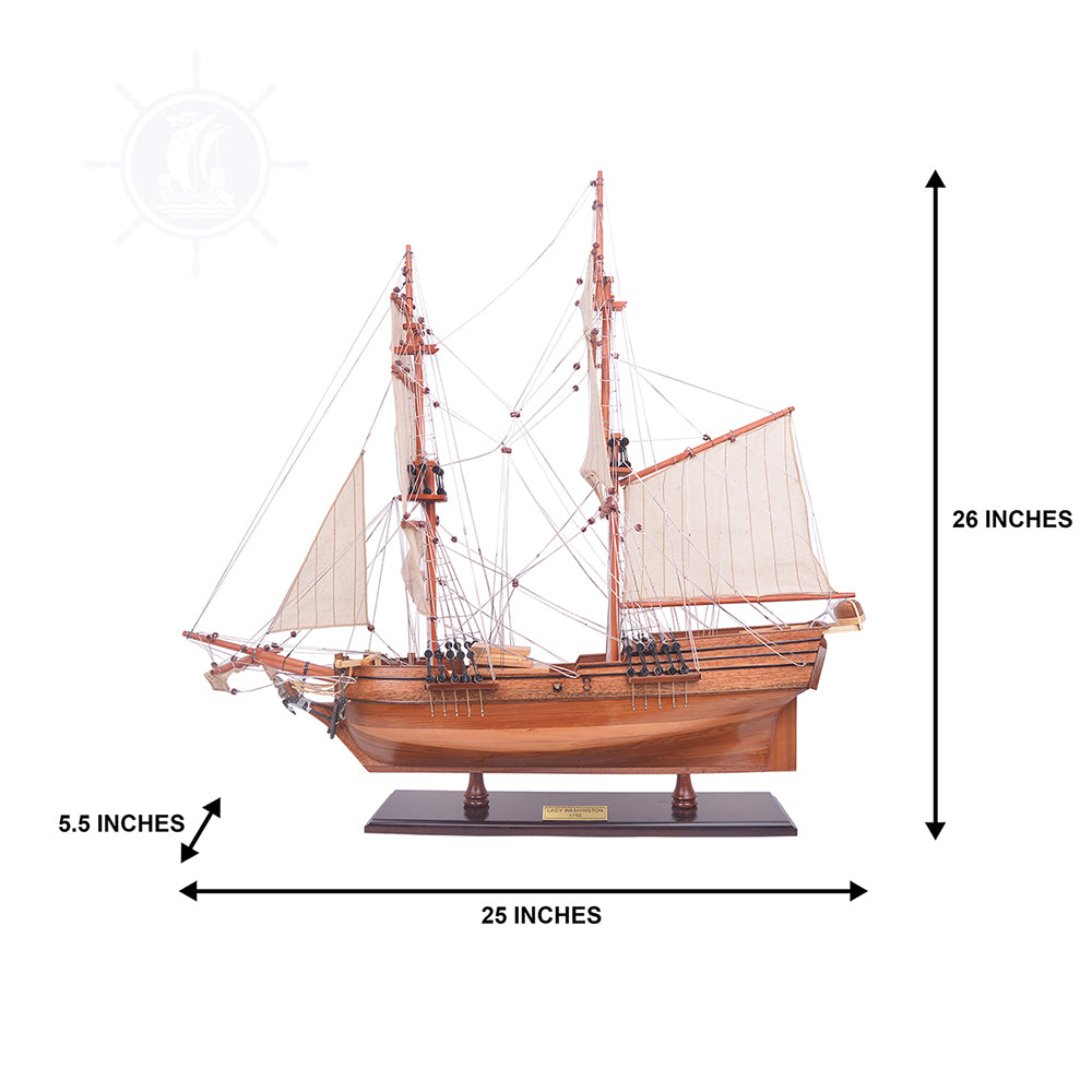 LADY WASHINGTON MODEL SHIP | Museum-quality | Fully Assembled Wooden Ship Models For Wholesale