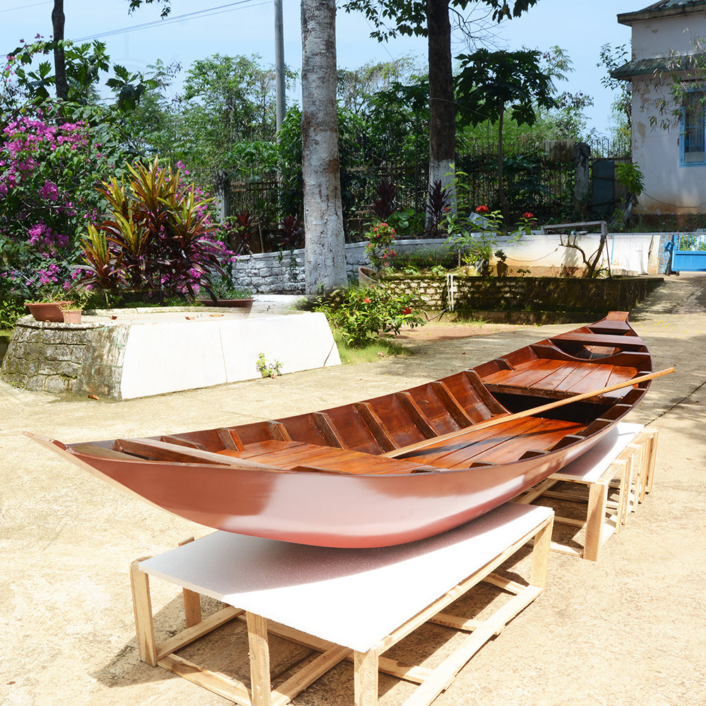 SMALL SOUTH EAST ASIA SAMPAN BOAT RED BOTTOM | WOODEN BOAT | CANOE | KAYAK | GONDOLA | DINGHY For Wholesale