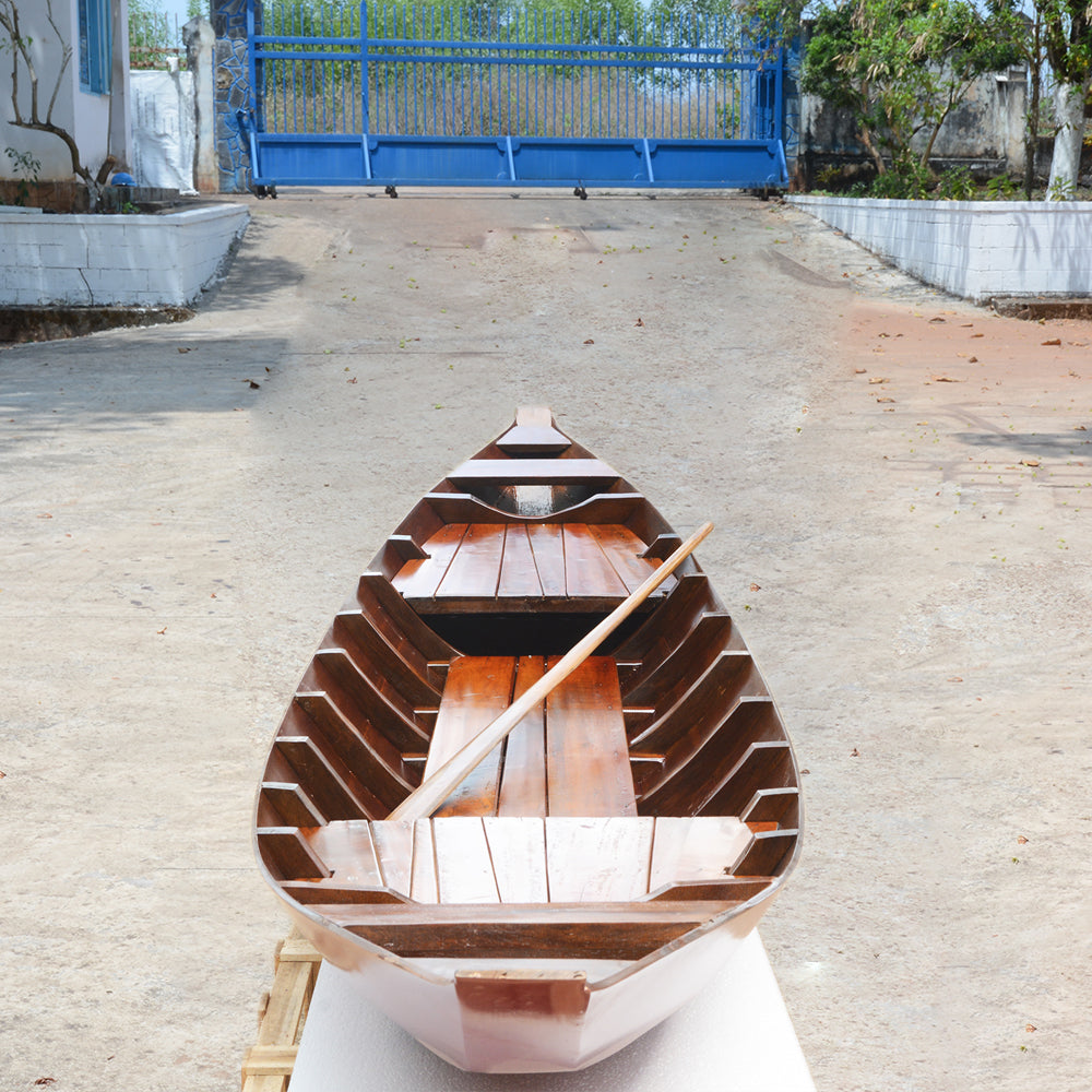 SMALL SOUTH EAST ASIA SAMPAN BOAT RED BOTTOM | WOODEN BOAT | CANOE | KAYAK | GONDOLA | DINGHY For Wholesale