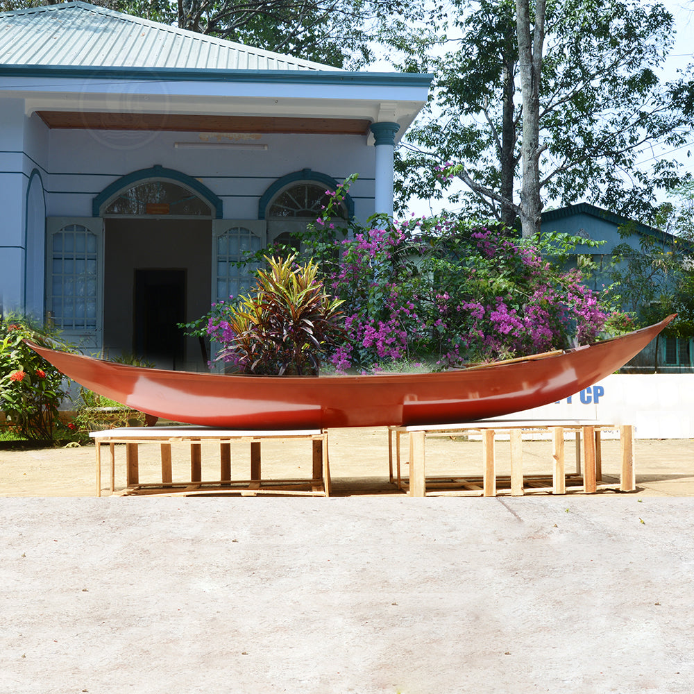 SMALL SOUTH EAST ASIA SAMPAN BOAT RED BOTTOM | WOODEN BOAT | CANOE | KAYAK | GONDOLA | DINGHY For Wholesale