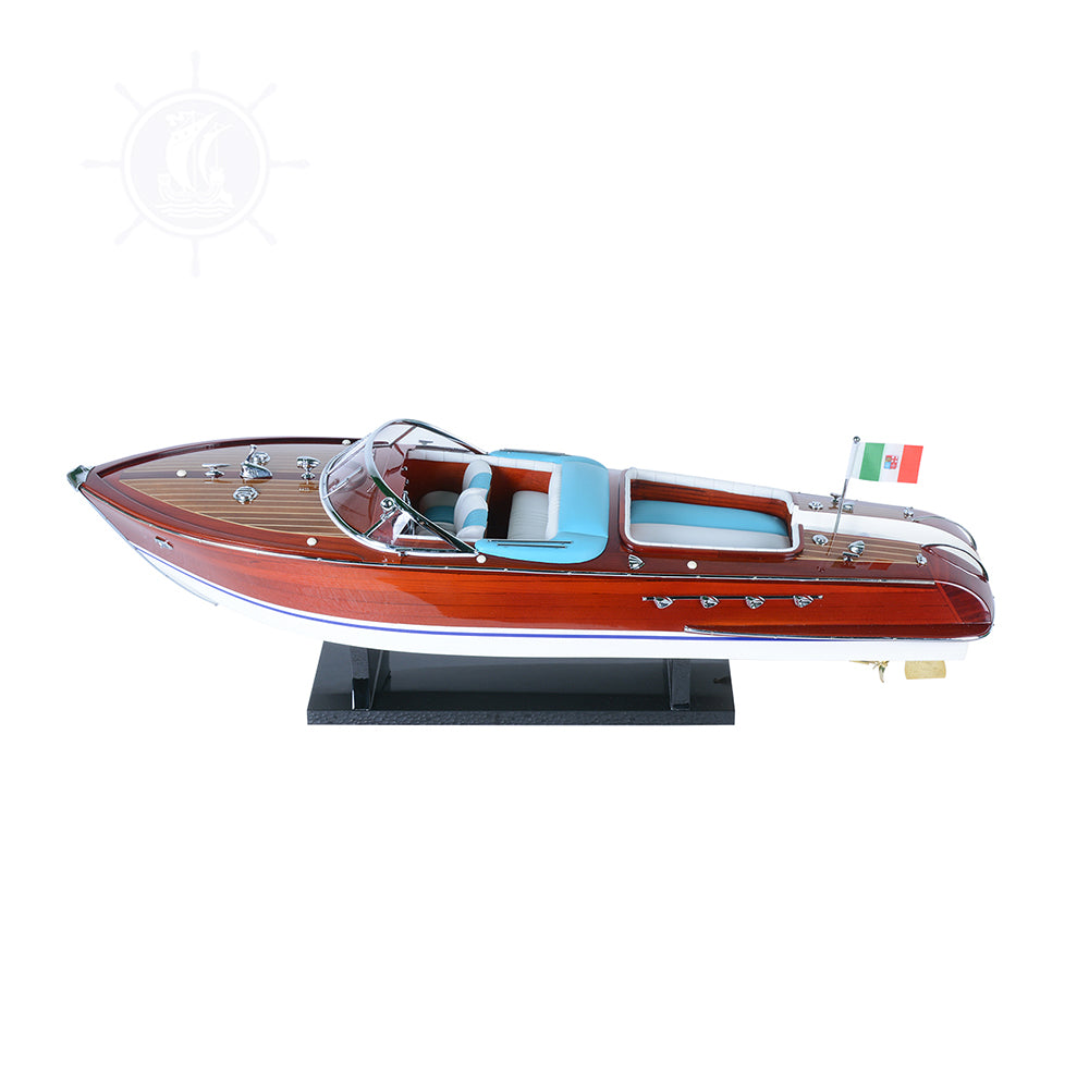 RIVA AQUARAMA MODEL BOAT PAINTED L60| Museum-quality | Fully Assembled Wooden Model boats For Wholesale