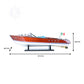 RIVA AQUARAMA MODEL BOAT PAINTED L60| Museum-quality | Fully Assembled Wooden Model boats For Wholesale