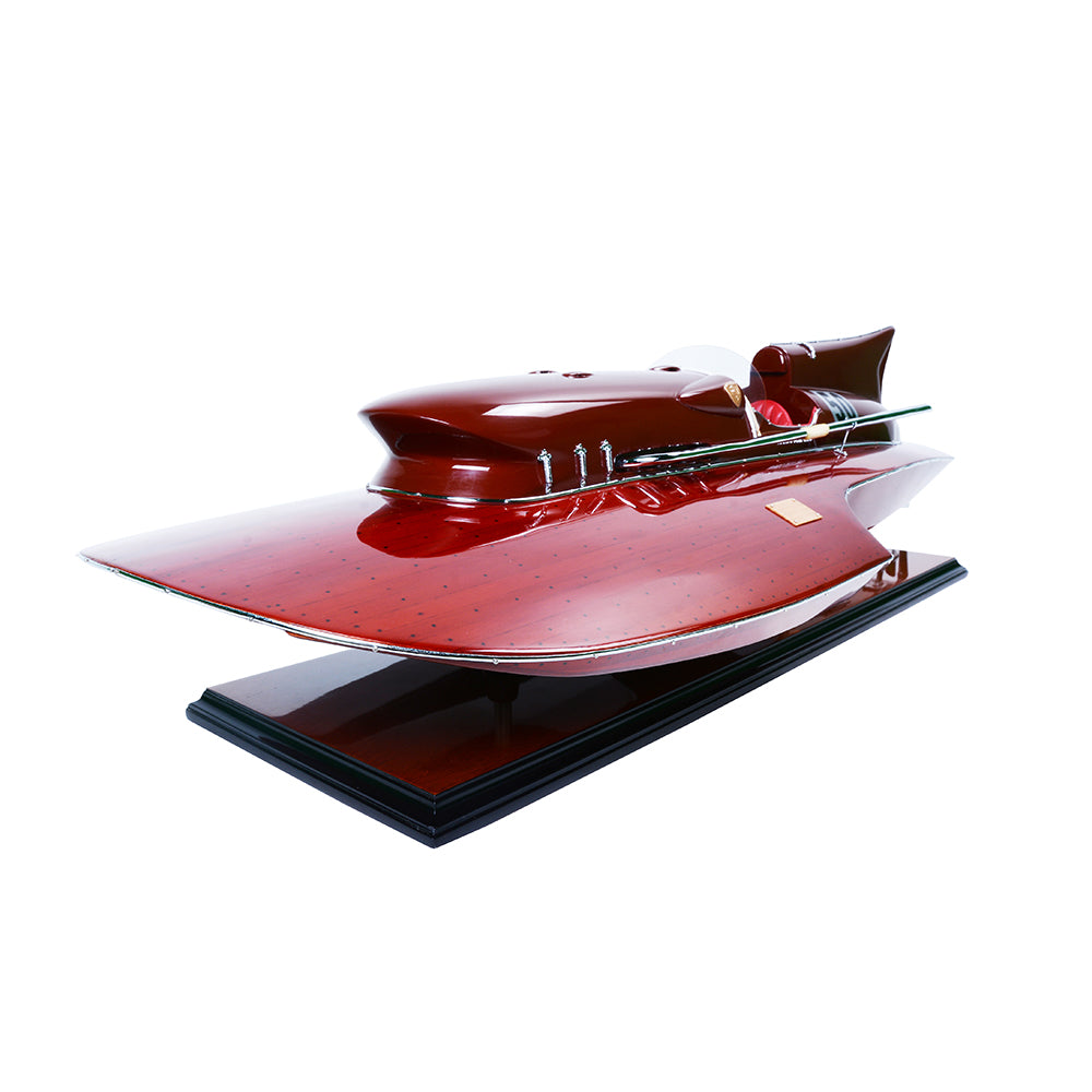 FERRARI HYDROPLANE MODEL BOAT PAINTED L80 | Museum-quality | Fully Assembled Wooden Model boats For Wholesale