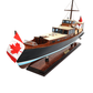 DOLPHIN MODEL BOAT PAINTED L68 | Museum-quality | Fully Assembled Wooden Model boats For Wholesale