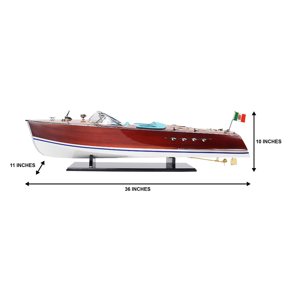 RIVA TRITON MODEL BOAT PAINTED L91 | Museum-quality | Fully Assembled Wooden Model boats For Wholesales