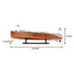 CHRIS CRAFT TRIPLE COCKPIT MODEL BOAT MEDIUM | Museum-quality | Fully Assembled Wooden Model boats For Wholesale