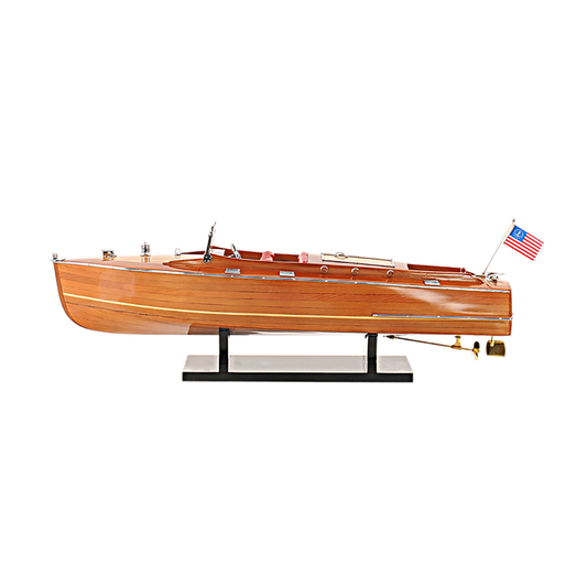 CHRIS CRAFT RUNABOUT MODEL BOAT MEDIUM | Museum-quality | Fully Assembled Wooden Model boats For Wholesale