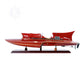 FERRARI HYDROPLANE MODEL BOAT MEDIUM | High-quality | Fully Assembled Wooden Model boats For Wholesale