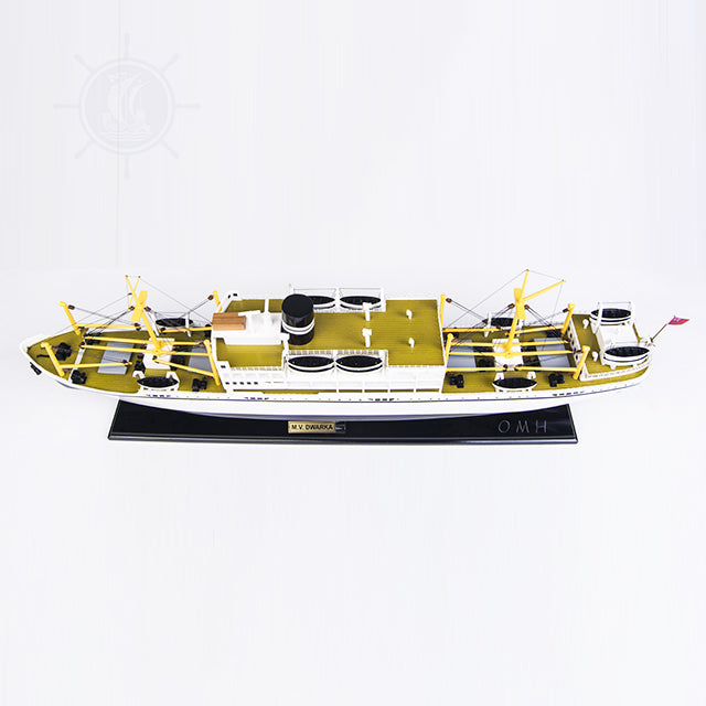 DWARKA MODEL BOAT L75 CM | High-quality | Fully Assembled Wooden Model boats For Wholesales