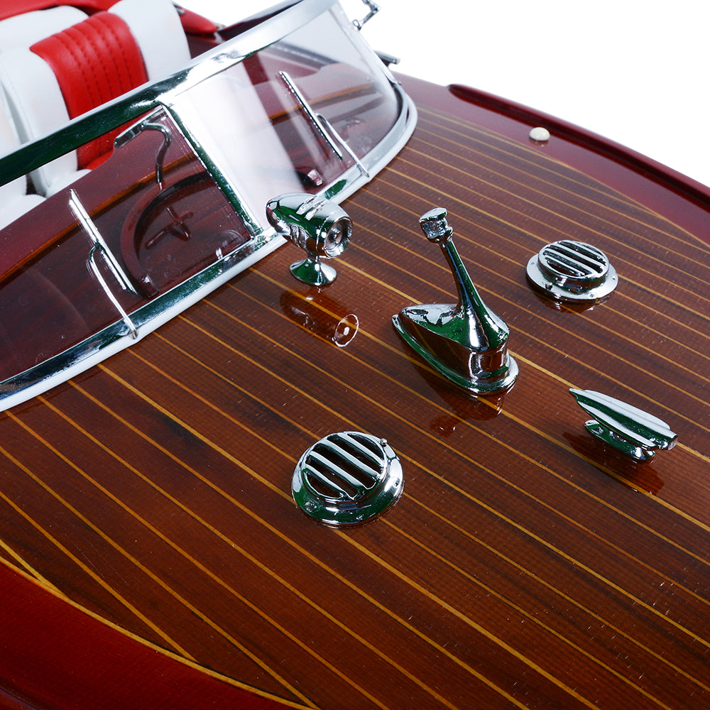 RIVA AQUARAMA MODEL BOAT PAINTED WITH RC MOTOR | Museum-quality | Fully Assembled Wooden Model boats For Wholesale