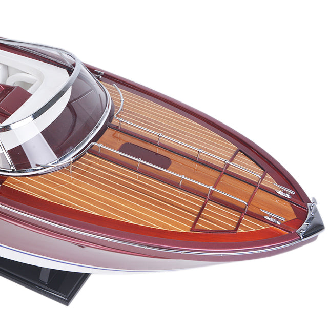 RIVA RAMA WITH WINE HOLDER L90 | Museum-quality | Fully Assembled Wooden Model boats For Wholesale