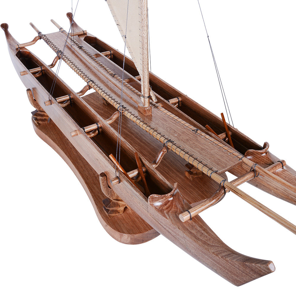 B523 - Antique Hawaiian outrigger 36-inch