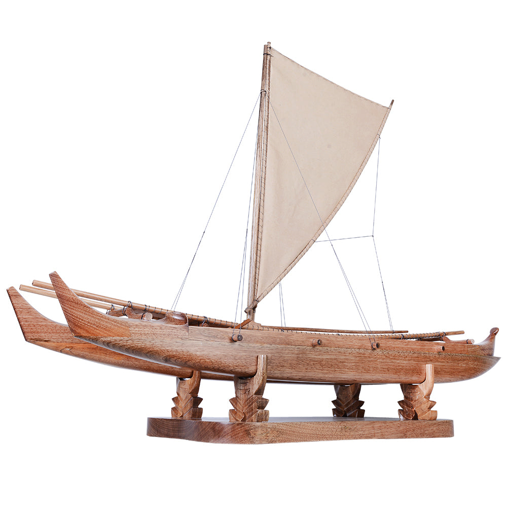 B523 - Antique Hawaiian outrigger 36-inch