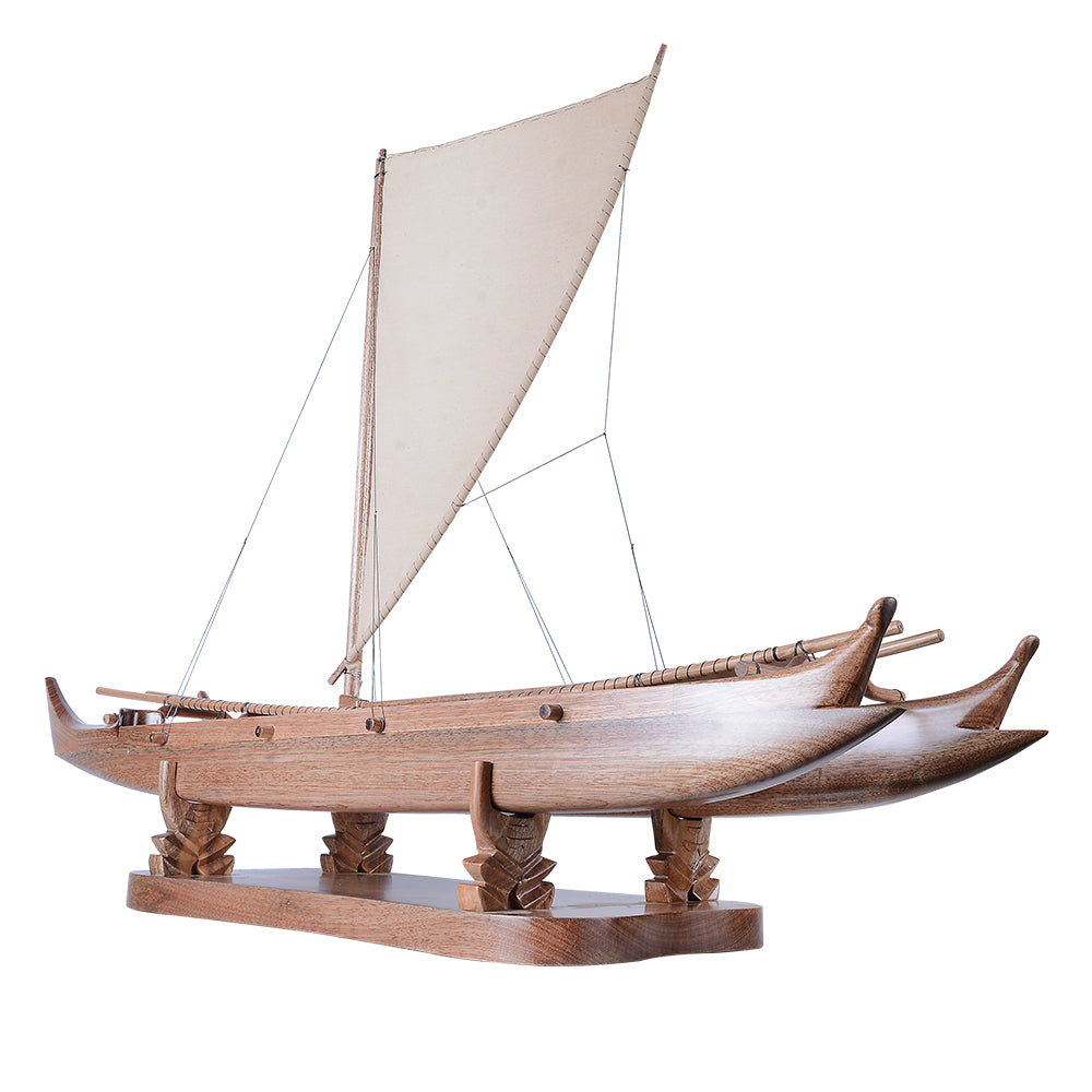 B523 - Antique Hawaiian outrigger 36-inch