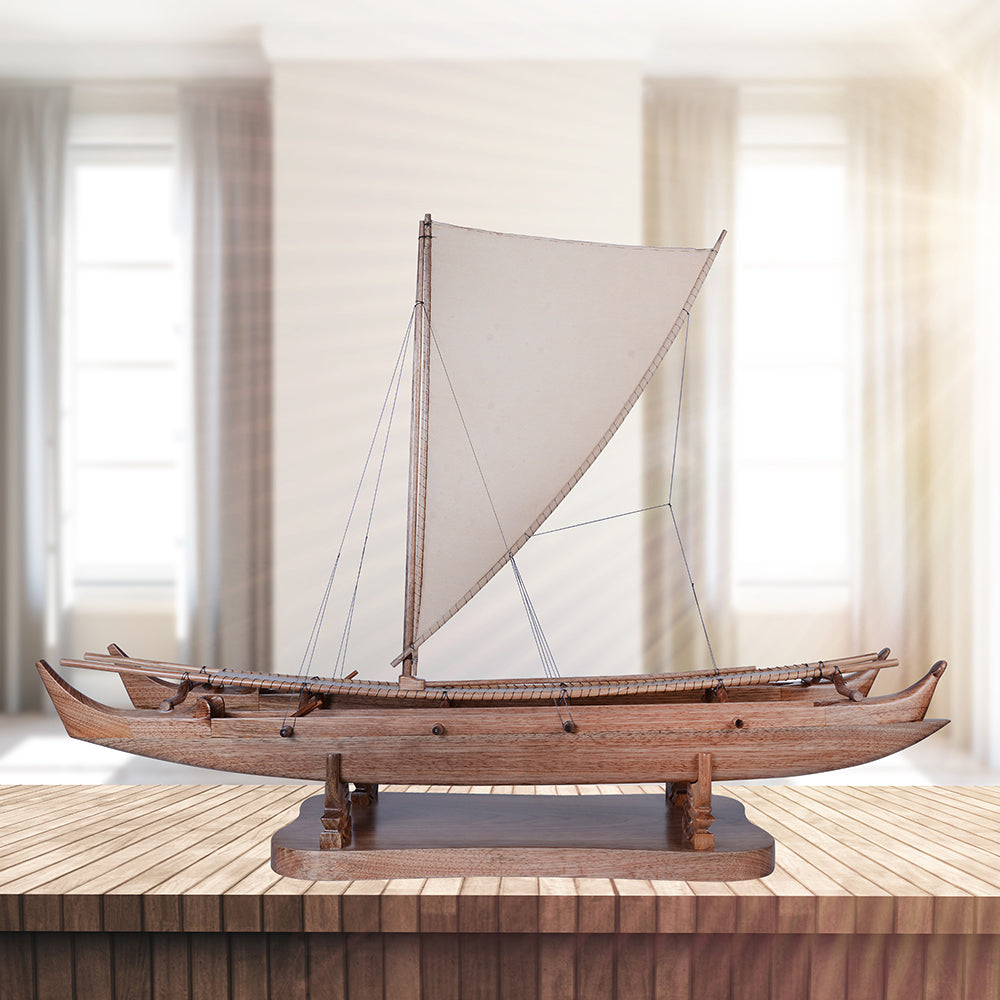 B523 - Antique Hawaiian outrigger 36-inch