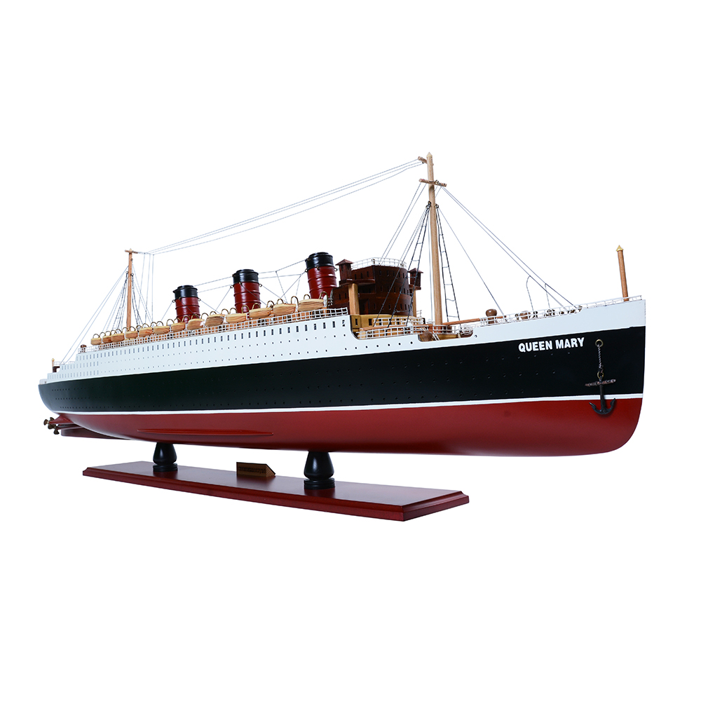 QUEEN MARY CRUISE SHIP MODEL  L | Museum-quality Cruiser| Fully Assembled Wooden Model Ship For Wholesale
