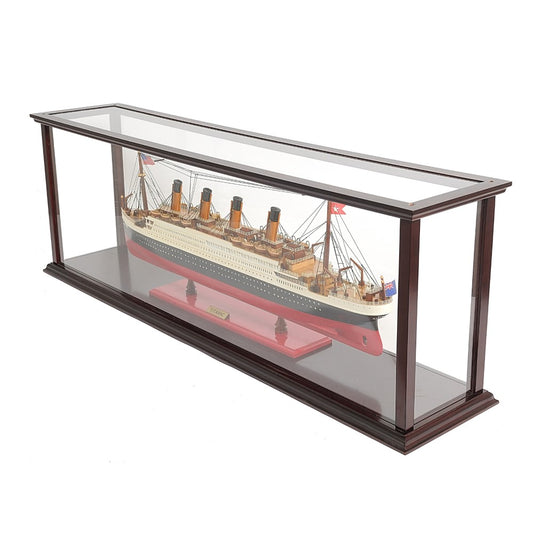 RMS TITANIC CRUISE SHIP MODEL MIDSIZE WITH DISPLAY CASE| High-quality Cruiser| Fully Assembled Wooden Model Ship