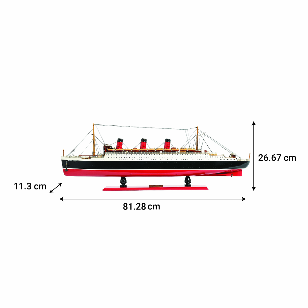 QUEEN MARY CRUISE SHIP MODEL | Museum-quality Cruiser| Fully Assembled Wooden Model Ship For Wholesale
