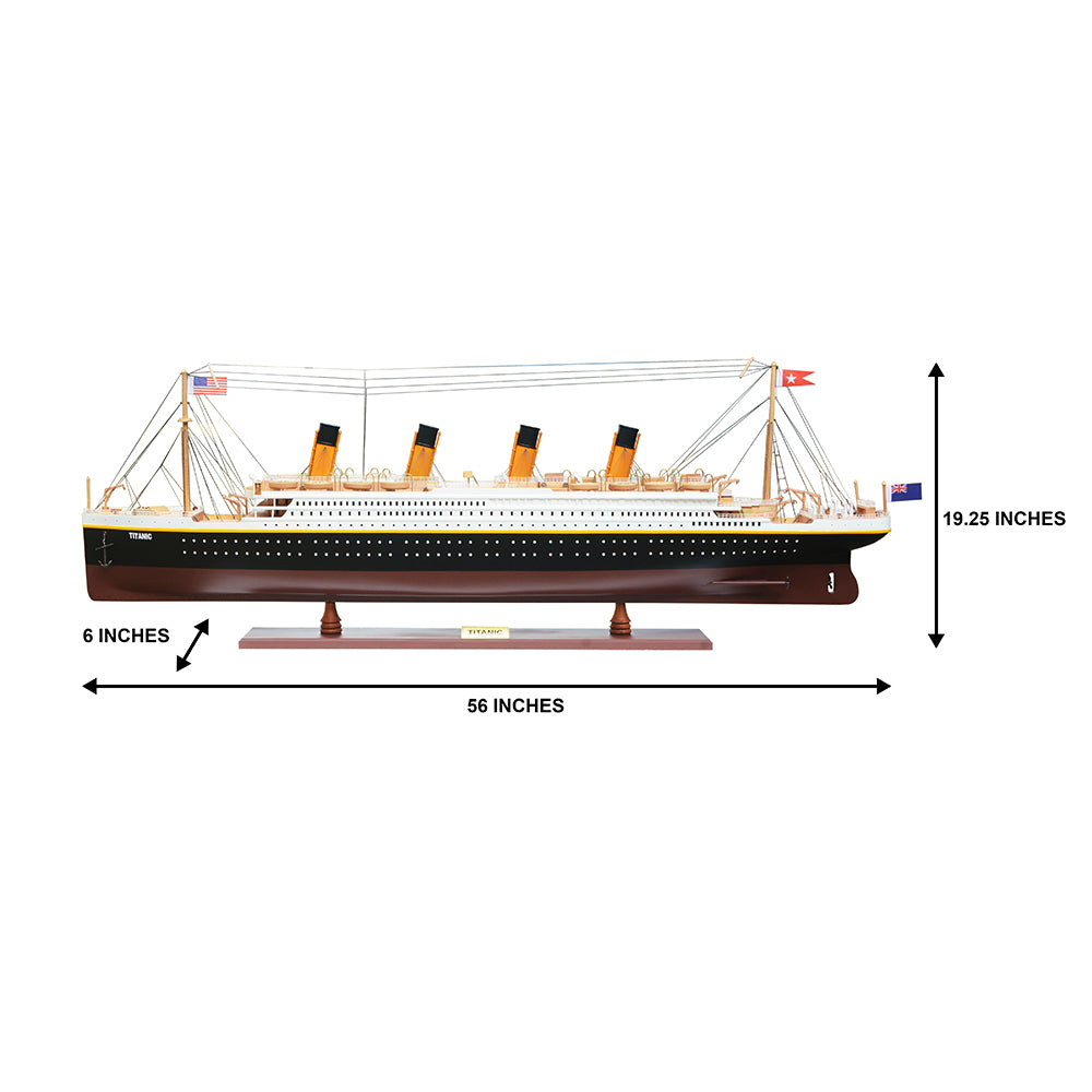 TITANIC CRUISE SHIP MODEL PAINTED XL| Museum-quality Cruiser| Fully Assembled Wooden Model Ship For Wholesale