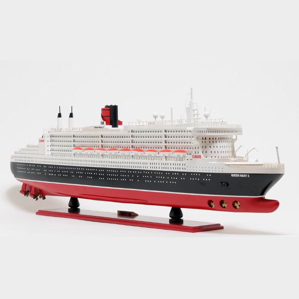 QUEEN MARY II CRUISE SHIP MODEL L | Museum-quality Cruiser| Fully Assembled Wooden Model Ship For Wholesale