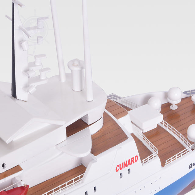 Queen Elizabeth II Painted Large Cruiseship Model