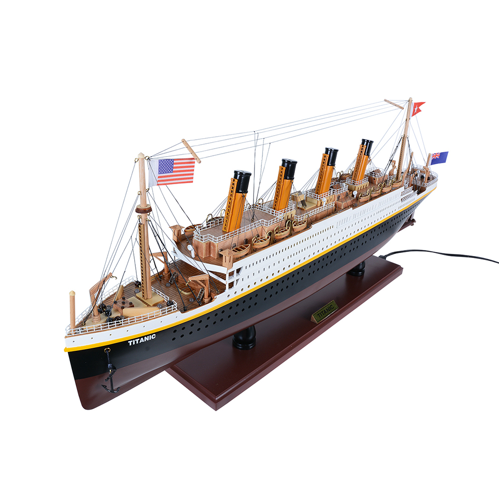 TITANIC CRUISE SHIP MODEL PAINTED WITH LIGHTS | High-quality Cruiser| Fully Assembled Wooden Model Ship For Wholesale