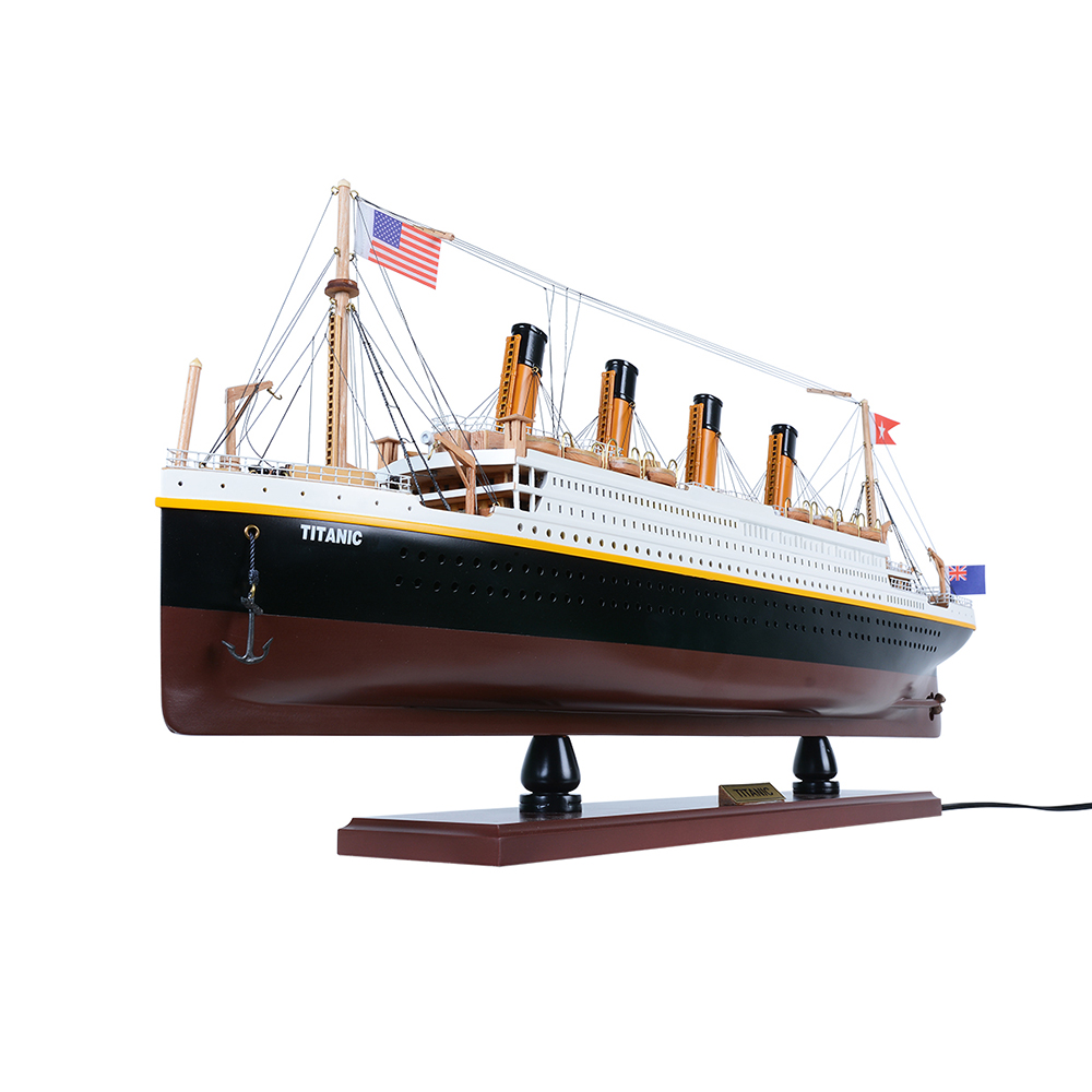 TITANIC CRUISE SHIP MODEL PAINTED WITH LIGHTS | High-quality Cruiser| Fully Assembled Wooden Model Ship For Wholesale